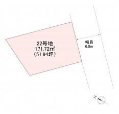 北九州市小倉北区、土地の間取り画像です