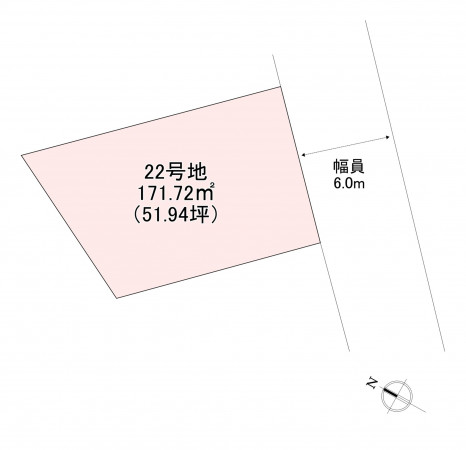 北九州市小倉北区、土地の間取り画像です