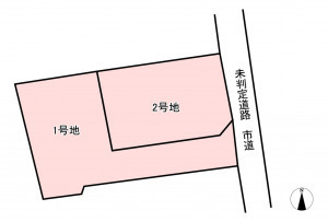 古賀市今の庄、土地の間取り画像です