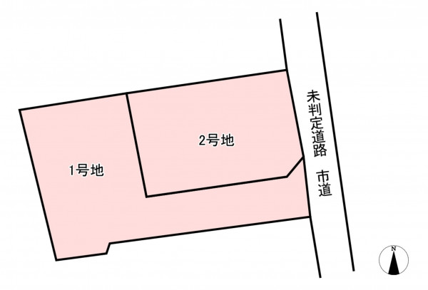古賀市今の庄、土地の間取り画像です