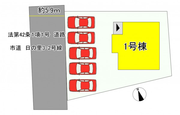 宗像市日の里、新築一戸建ての画像です