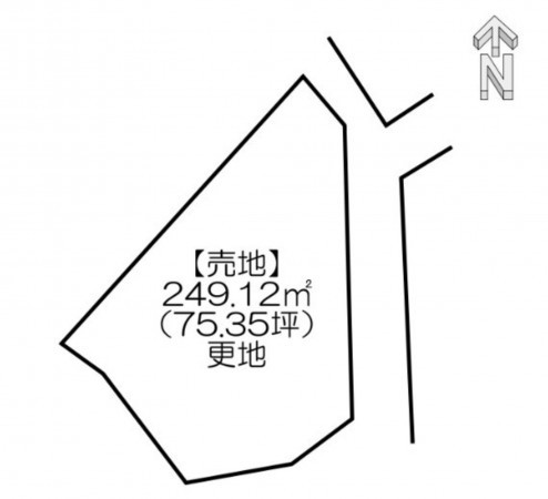 宗像市三郎丸、土地の間取り画像です