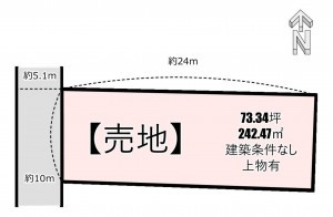 糟屋郡新宮町新宮東、土地の間取り画像です