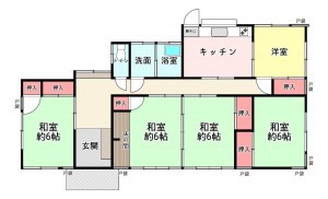 糟屋郡新宮町新宮東、中古一戸建ての間取り画像です