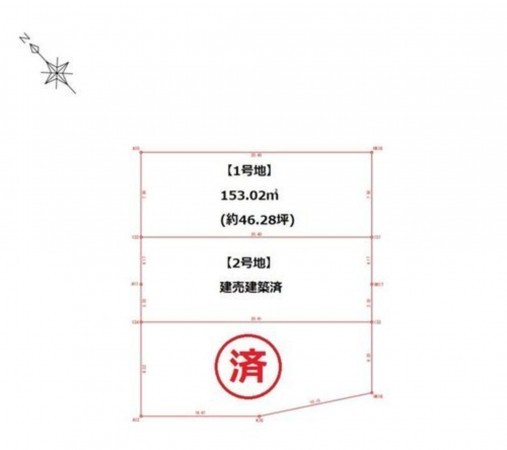 福岡市東区三苫、土地の間取り画像です