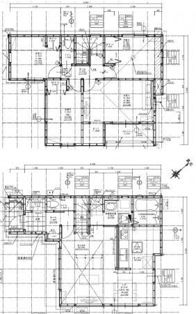 福岡市東区土井、新築一戸建ての間取り画像です