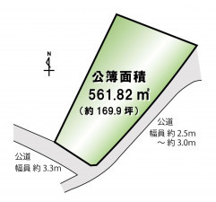 糸島市志摩芥屋、土地の間取り画像です