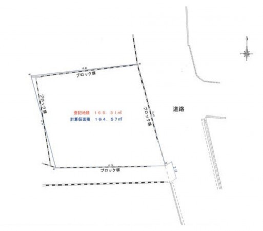 古賀市今の庄、土地の間取り画像です