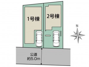 福岡市東区奈多、新築一戸建ての画像です