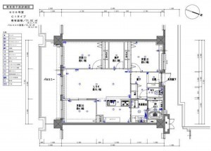福岡市東区舞松原、マンションの間取り画像です