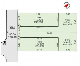 福岡市東区若宮、土地の間取り画像です