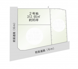 糸島市志摩松隈、土地の間取り画像です