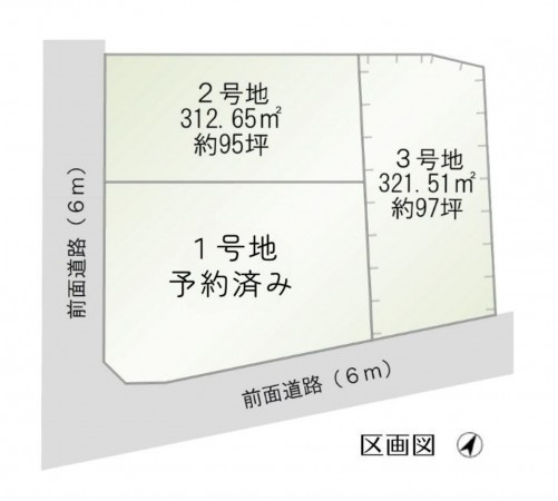 糸島市志摩松隈、土地の間取り画像です
