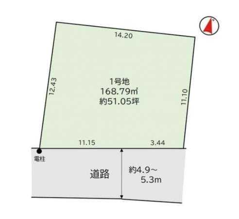 福岡市東区香椎、土地の間取り画像です