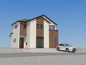 福岡市東区雁の巣、新築一戸建ての画像です