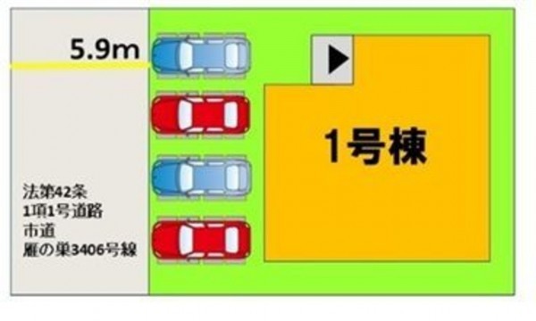 福岡市東区雁の巣、新築一戸建ての画像です
