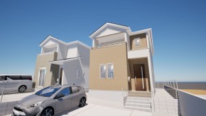 福岡市東区美和台、新築一戸建ての画像です