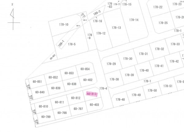福岡市東区舞松原、土地の間取り画像です