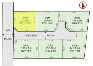 福岡市東区八田、土地の間取り画像です