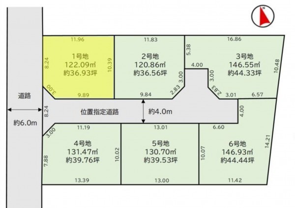 福岡市東区八田、土地の間取り画像です
