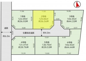 福岡市東区八田、土地の間取り画像です