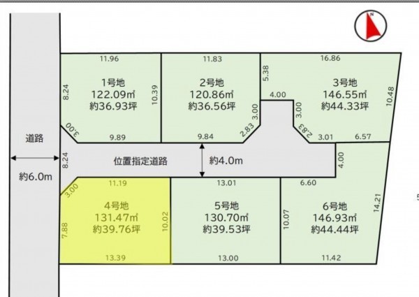 福岡市東区八田、土地の間取り画像です