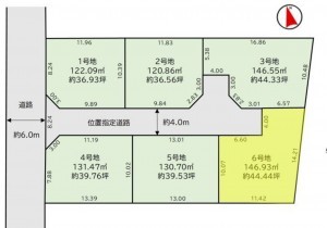 福岡市東区八田、土地の間取り画像です