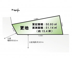 福岡市東区和白東、土地の間取り画像です