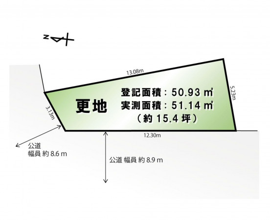福岡市東区和白東、土地の間取り画像です