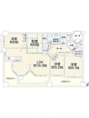 糟屋郡新宮町新宮東、マンションの間取り画像です