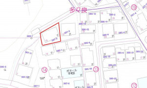福岡市東区多々良、土地の間取り画像です