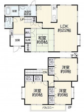 糟屋郡新宮町下府、中古一戸建ての間取り画像です
