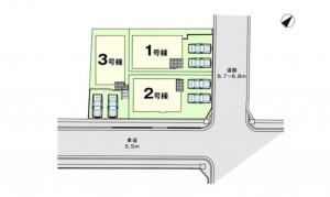 福岡市東区舞松原、新築一戸建ての画像です