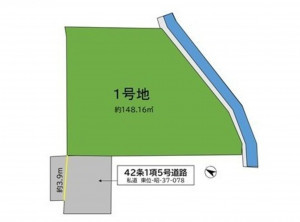 福岡市東区香椎、土地の間取り画像です