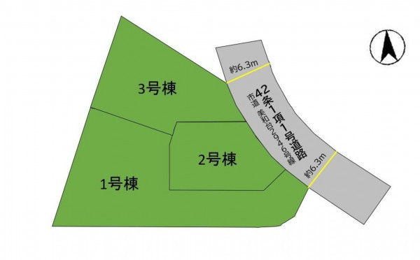 福岡市東区美和台、土地の間取り画像です