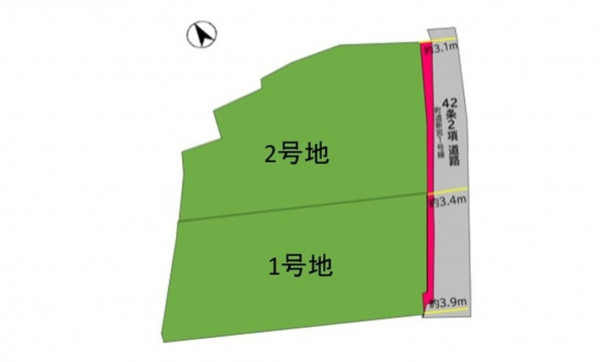 糟屋郡新宮町大字新宮、土地の間取り画像です