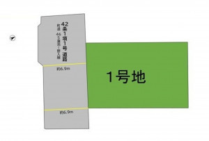 糟屋郡新宮町夜臼、土地の間取り画像です