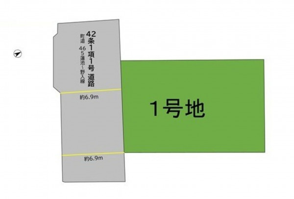 糟屋郡新宮町夜臼、土地の間取り画像です