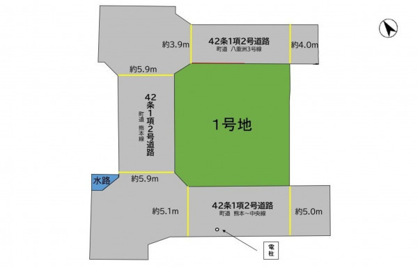 糟屋郡新宮町夜臼、土地の間取り画像です