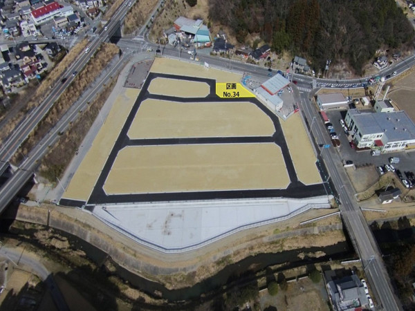 いわき市平中山、土地の間取り画像です