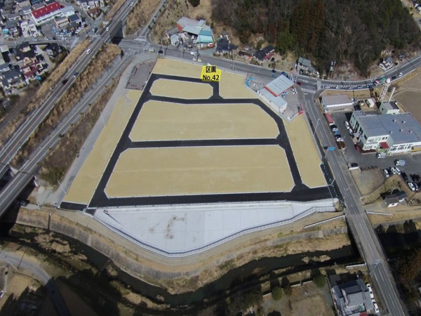 いわき市平中山、土地の間取り画像です