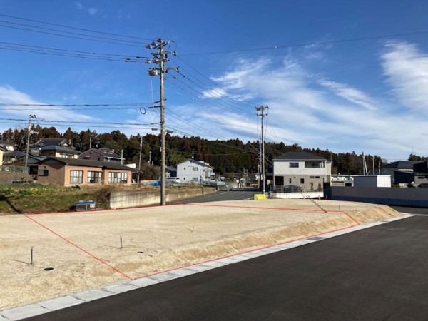 いわき市好間町小谷作、土地の画像です