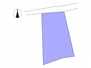 いわき市好間町下好間、土地の間取り画像です