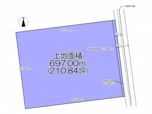 いわき市好間町下好間、土地の間取り画像です