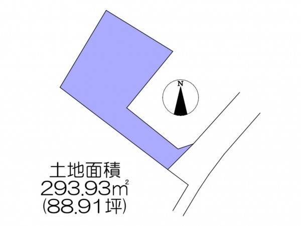 いわき市平下平窪、土地の間取り画像です