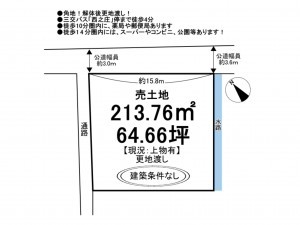 松阪市西之庄町、土地の間取り画像です