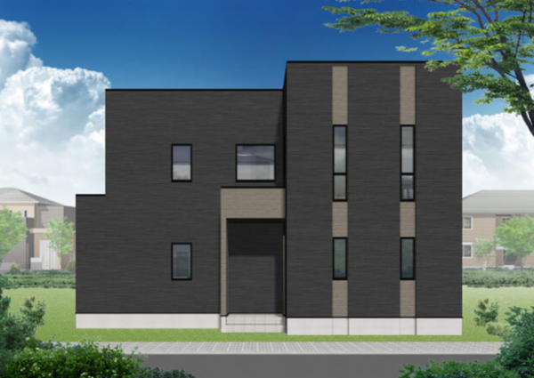 松阪市鎌田町、新築一戸建ての完成予想図（外観）画像です