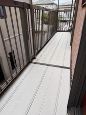 松阪市川井町、中古一戸建てのバルコニー画像です