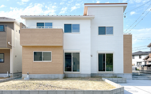 松阪市山室町、新築一戸建ての外観画像です