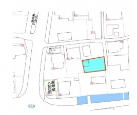 熊本市東区鹿帰瀬町、土地の間取り画像です